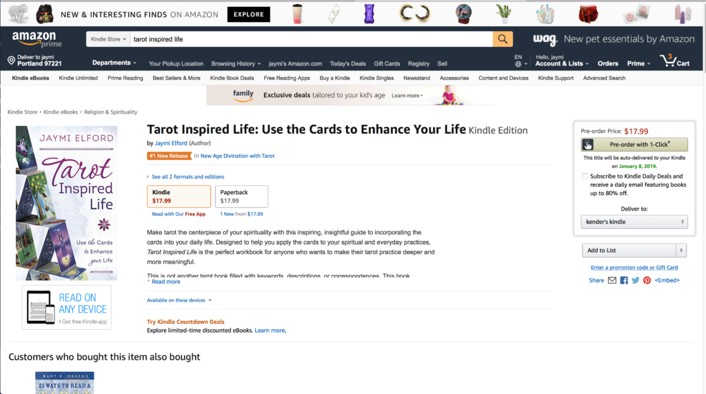 On May 5,2018 TIL was a #1 New Release feature on Amazon.