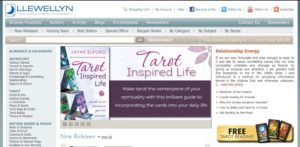 Cover of TIL appears in the image banner rotation on www.llewellyn.com
